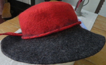 Preview: Ladies Hat red/red/grey